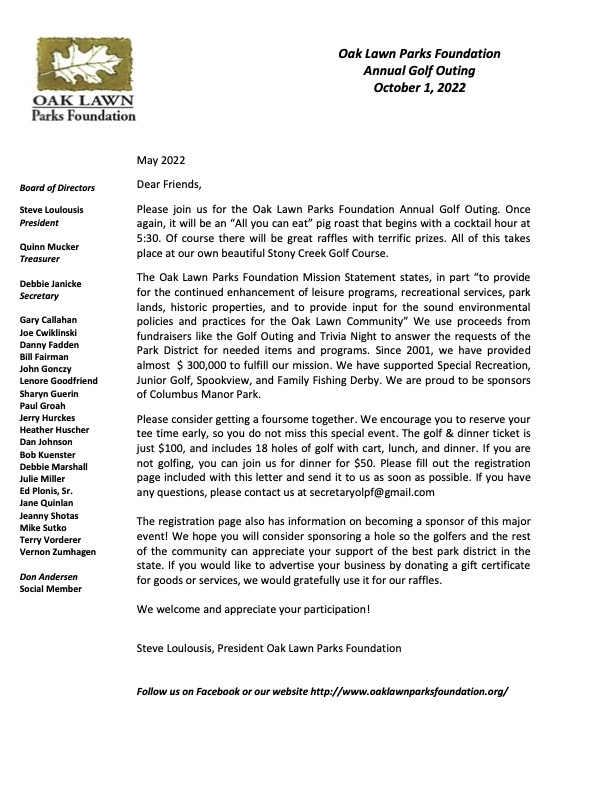 Golf Outing Letter 2022 FINAL (2)